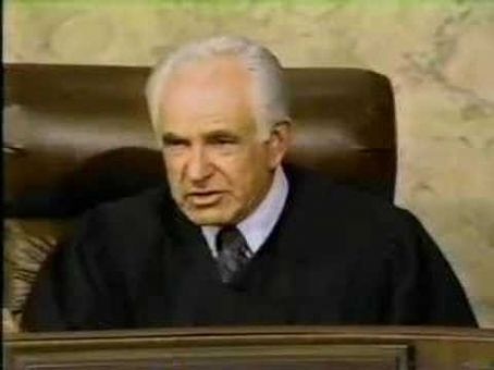 Judge Wapner sitting in court